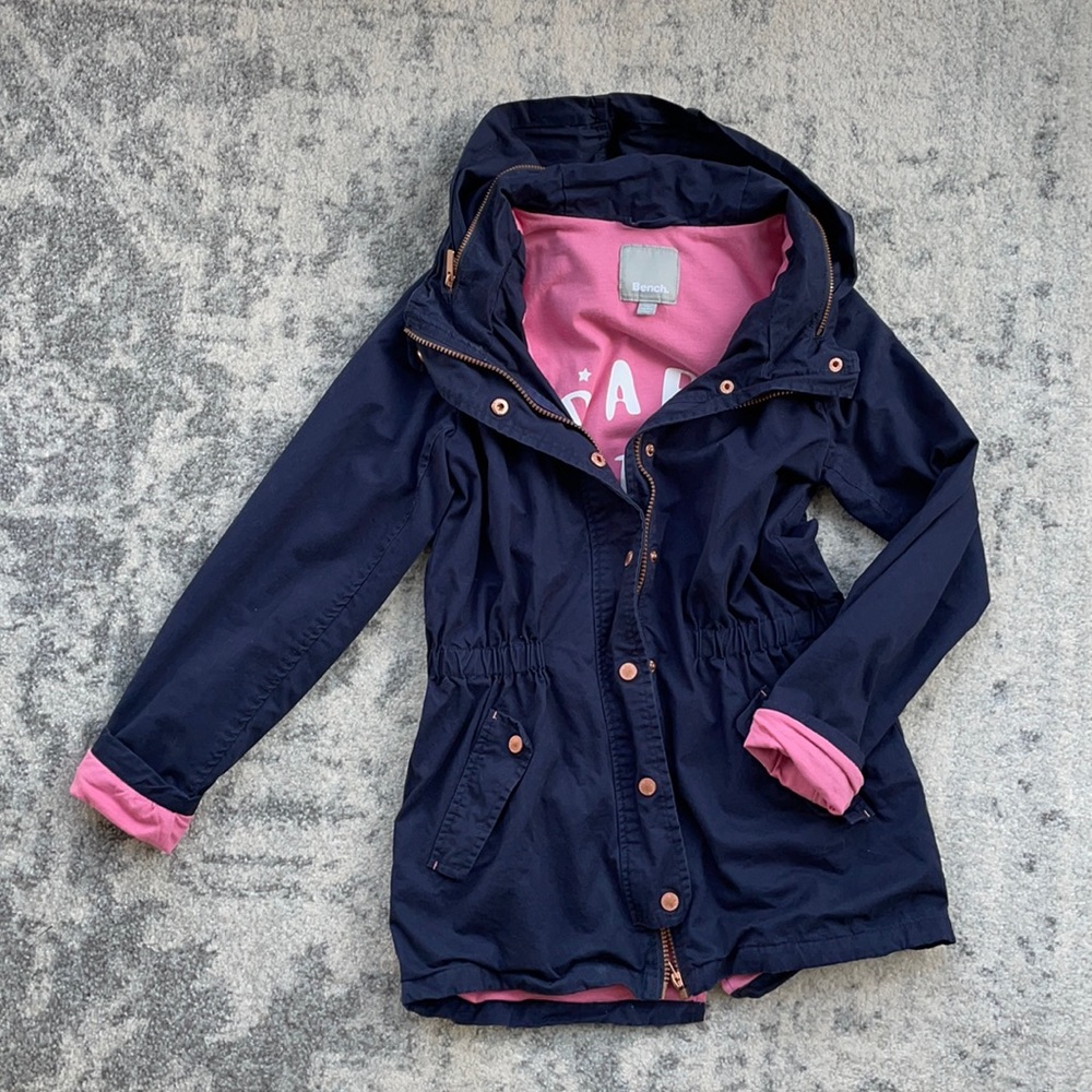 Bench, girl’s cotton trench coat